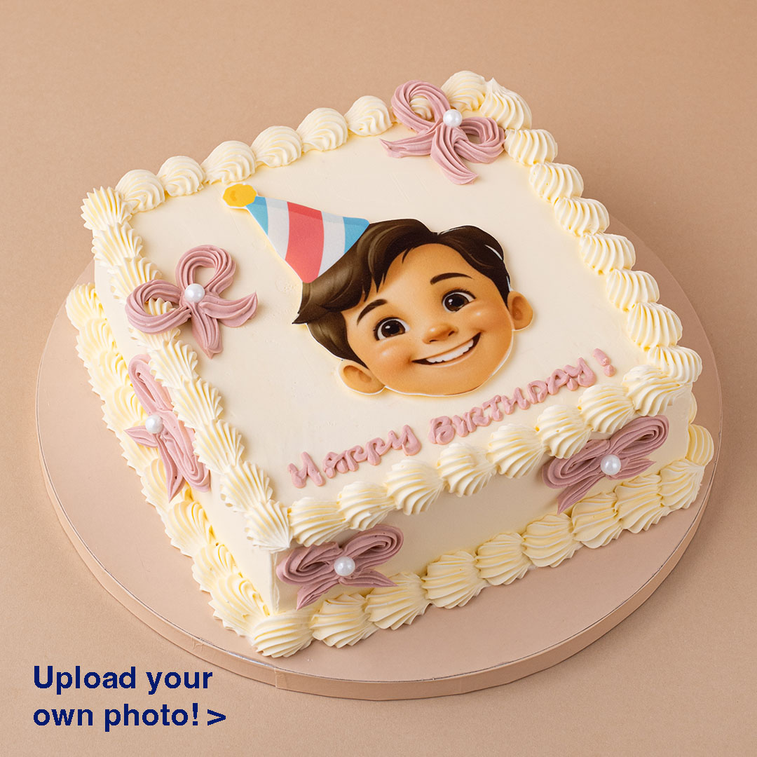 Edible Printed Photo Cute Birthday Cake customised birthday cake Singapore